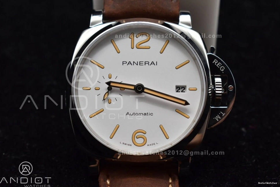 Luminor Strap Brown Edition Asso on Best White Due Dial Bold VSF 977 PAM1046 AXXXIV 0714